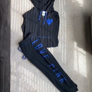 Vs Pink sweats and hoodie set